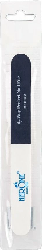 Herome 4-Way Nagelvijl Met 4 Vlakken - 4-Way Perfect Nail File - Grof, Medium, Fijn En Extra Fijn 9 Herome 4-Way Nagelvijl Met 4 Vlakken - 4-Way Perfect Nail File - Grof, Medium, Fijn En Extra Fijn - Afbeelding 9
