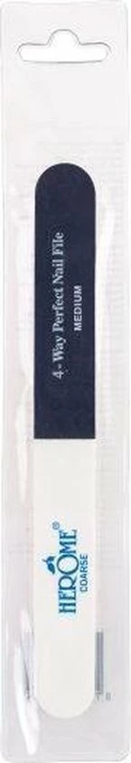 Herome 4-Way Nagelvijl Met 4 Vlakken - 4-Way Perfect Nail File - Grof, Medium, Fijn En Extra Fijn 10 Herome 4-Way Nagelvijl Met 4 Vlakken - 4-Way Perfect Nail File - Grof, Medium, Fijn En Extra Fijn - Afbeelding 10