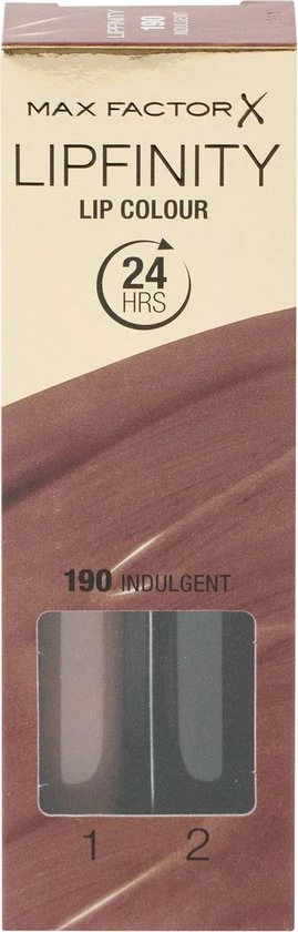 Max Factor Lipfinity Lip Colour 2-step Long Lasting Lippenstift - 190 Indulgent 9 Max Factor Lipfinity Lip Colour 2-step Long Lasting Lippenstift - 190 Indulgent - Afbeelding 9