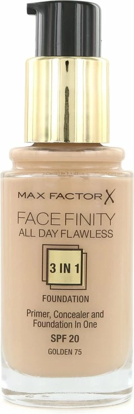 Max Factor Facefinity All Day Flawless 3-in-1 Liquid Foundation - 075 Golden 3 Max Factor Facefinity All Day Flawless 3-in-1 Liquid Foundation - 075 Golden - Afbeelding 3