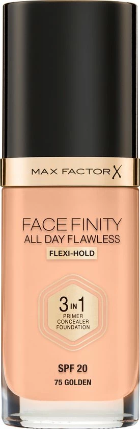 Max Factor Facefinity All Day Flawless 3-in-1 Liquid Foundation - 075 Golden 1 Max Factor Facefinity All Day Flawless 3-in-1 Liquid Foundation - 075 Golden