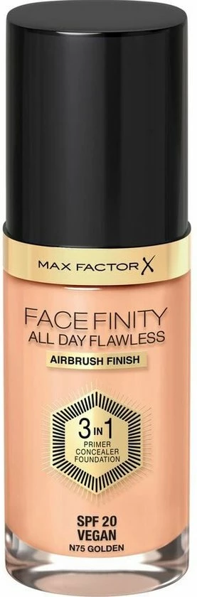 Max Factor Facefinity All Day Flawless 3-in-1 Liquid Foundation - 075 Golden 15 Max Factor Facefinity All Day Flawless 3-in-1 Liquid Foundation - 075 Golden - Afbeelding 15