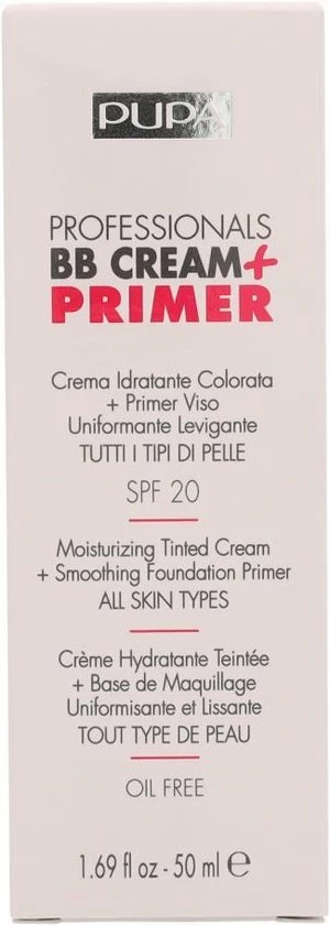 Pupa Milano Professionals BB Cream + Primer - Nude 001 17 Pupa Milano Professionals BB Cream + Primer - Nude 001 - Afbeelding 17