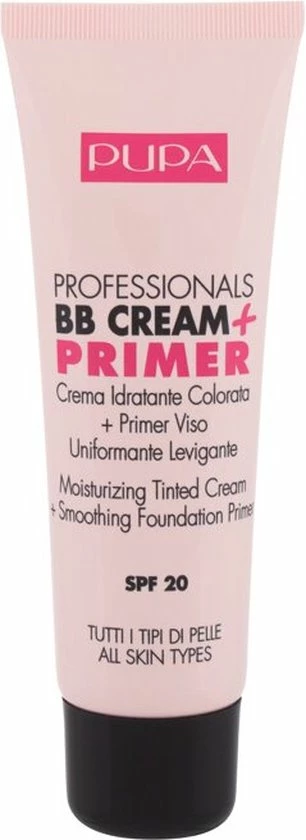 Pupa Milano Professionals BB Cream + Primer - Nude 001 12 Pupa Milano Professionals BB Cream + Primer - Nude 001 - Afbeelding 12