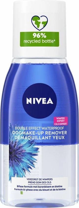 NIVEA Double Effect Oogmake-up Remover 3x125ml 2 NIVEA Double Effect Oogmake-up Remover 3x125ml - Afbeelding 2
