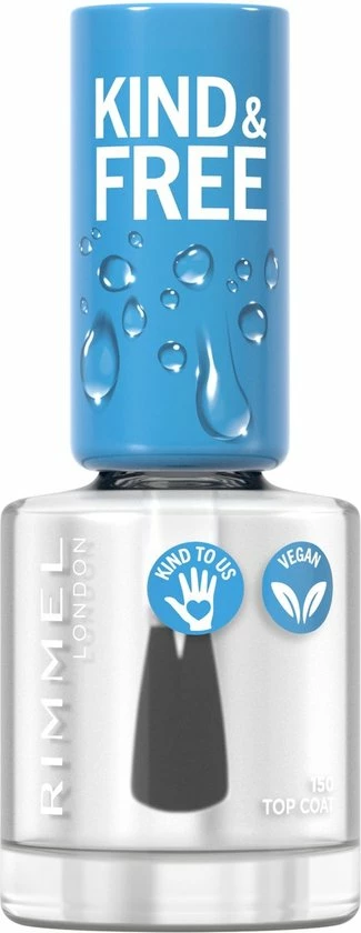 Rimmel London KIND & FREE Vegan Nagellak - 150 Top Coat 1 Rimmel London KIND & FREE Vegan Nagellak - 150 Top Coat