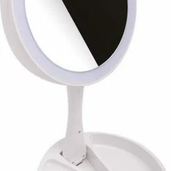 Decopatent Inklapbare Make-Up Spiegel Met LED Verlichting - 10x Vergroting - Opvouwbare Staande Makeup Spiegel - Vergrootspiegel 17 Decopatent Inklapbare Make-Up Spiegel Met LED Verlichting - 10x Vergroting - Opvouwbare Staande Makeup Spiegel - Vergrootspiegel -Givenchy-winkel 427x840 4