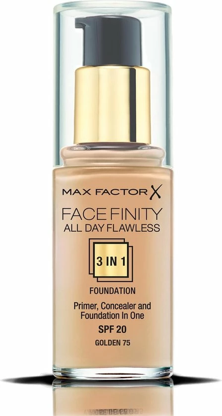 Max Factor Facefinity All Day Flawless 3-in-1 Liquid Foundation - 075 Golden 13 Max Factor Facefinity All Day Flawless 3-in-1 Liquid Foundation - 075 Golden - Afbeelding 13