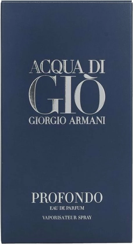 Giorgio Armani Acqua Di Gi Profondo 125 Ml - Eau De Parfum - Herenparfum 4 Giorgio Armani Acqua Di Gi Profondo 125 Ml - Eau De Parfum - Herenparfum - Afbeelding 4