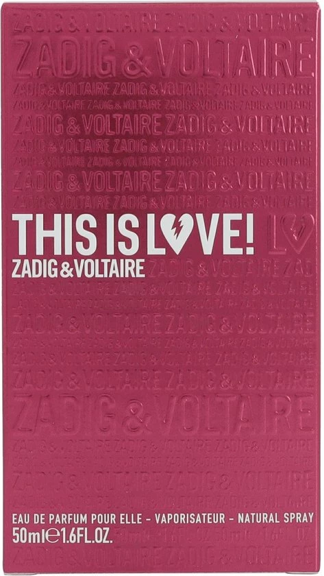 Zadig & Voltaire This Is Love! 50 Ml - Eau De Parfum - Damesparfum 3 Zadig & Voltaire This Is Love! 50 Ml - Eau De Parfum - Damesparfum - Afbeelding 3