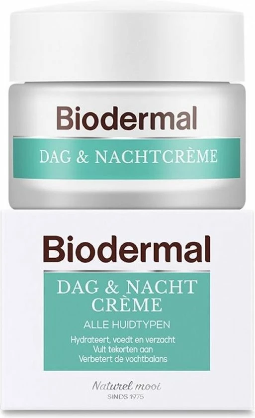 Biodermal Dagcreme -en Nachtcr Me - Hydraterend En Voedend - 50ml 1 Biodermal Dagcreme -en Nachtcr Me - Hydraterend En Voedend - 50ml