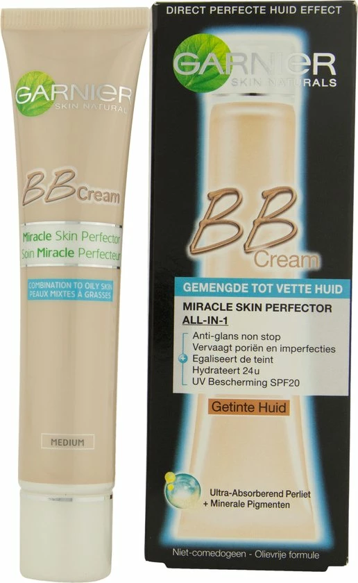 Garnier Skinactive Face Skin Active BB Cream Anti Glans Medium - 3 X 40ml - Voordeelverpakking 2 Garnier Skinactive Face Skin Active BB Cream Anti Glans Medium - 3 X 40ml - Voordeelverpakking - Afbeelding 2