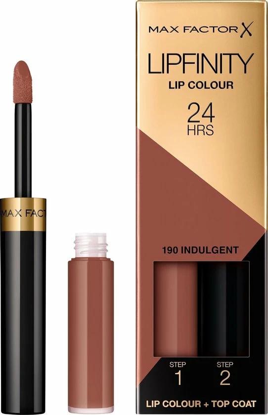 Max Factor Lipfinity Lip Colour 2-step Long Lasting Lippenstift - 190 Indulgent 3 Max Factor Lipfinity Lip Colour 2-step Long Lasting Lippenstift - 190 Indulgent - Afbeelding 3