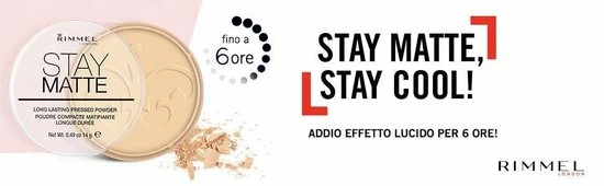 Rimmel London Stay Matte Pressed Powder - 008 Cashmere 3 Rimmel London Stay Matte Pressed Powder - 008 Cashmere - Afbeelding 3