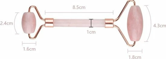 Falkann Verbeterde Jade Roller + Gua Sha Schraper - Gezichtsroller - Face Roller - Rose Quartz Roller - Inclusief Luxe Beschermdoos Pink & White 6 Falkann Verbeterde Jade Roller + Gua Sha Schraper - Gezichtsroller - Face Roller - Rose Quartz Roller - Inclusief Luxe Beschermdoos Pink & White - Afbeelding 6