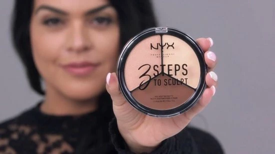 NYX Professional Makeup 3 Steps To Sculpt Face Sculpting Palette - Light 3STS02 - Highlighter En Contouring Make-up - 15 Gr 2 NYX Professional Makeup 3 Steps To Sculpt Face Sculpting Palette - Light 3STS02 - Highlighter En Contouring Make-up - 15 Gr - Afbeelding 2