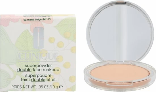 Clinique Superpowder Double Face Makeup - 02 Matte Beige - 10 G 2 Clinique Superpowder Double Face Makeup - 02 Matte Beige - 10 G - Afbeelding 2