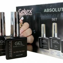 Gellex Biab Nagels - SET Absolute Builder Gel In A Bottle - Biab Set Iris 15ml - Starterspakket 3x15ml - Gel Nagellakset