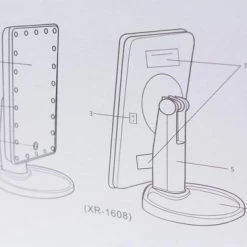 United Entertainment - Spiegel Met LED Verlichting - 29x17 Cm - Zwart -Givenchy-winkel 550x366 5