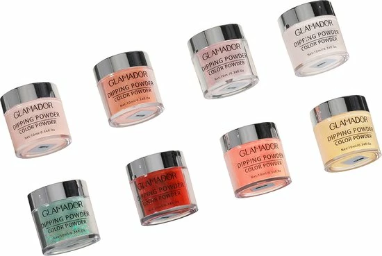 GLAMADOR Dipping Powder Nailset - Starter Kit - Aanvul Kit - 8 Kleuren - Dip Poeder - Meest Complete Starterspakket - Nagelset - Cadeau Voor Vrouwen - Rode Serie 3 GLAMADOR Dipping Powder Nailset - Starter Kit - Aanvul Kit - 8 Kleuren - Dip Poeder - Meest Complete Starterspakket - Nagelset - Cadeau Voor Vrouwen - Rode Serie - Afbeelding 3