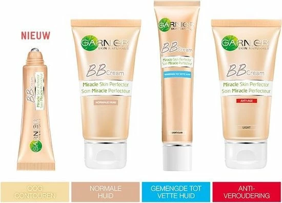 Garnier Skinactive Face Skin Active BB Cream Anti Glans Medium - 3 X 40ml - Voordeelverpakking 4 Garnier Skinactive Face Skin Active BB Cream Anti Glans Medium - 3 X 40ml - Voordeelverpakking - Afbeelding 4