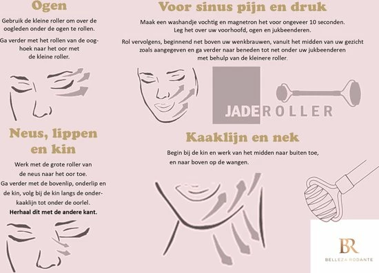 Belleza Rodante Rozenkwarts Jade Roller & Gua Sha Steen - Gezichtsroller - Gezichtsmassage - Rose Quartz - Steen Der Liefde - Met Giftbox 9 Belleza Rodante Rozenkwarts Jade Roller & Gua Sha Steen - Gezichtsroller - Gezichtsmassage - Rose Quartz - Steen Der Liefde - Met Giftbox - Afbeelding 9