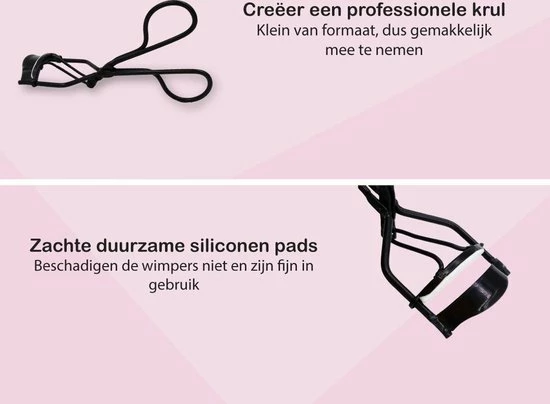 Allures Professionele Wimperkruller Met 3 Siliconen Pads - Zwart 2 Allures Professionele Wimperkruller Met 3 Siliconen Pads - Zwart - Afbeelding 2