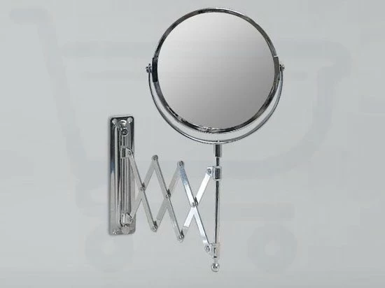 Saniclass Scheerspiegel Wandmodel - Vergrootspiegel Badkamer Chroom 20cm 3 Saniclass Scheerspiegel Wandmodel - Vergrootspiegel Badkamer Chroom 20cm - Afbeelding 3