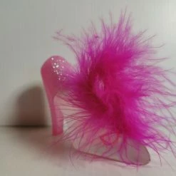 Treffina Bath Trefina Eau De Toilette 20 Ml Voor Meisjes Een Glazen Muiltje Met Glitterhak En Roze Pluim