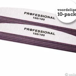 Eldur Professionele Nagelvijl (10STUKS) - Moon 100/180 Grit - Top Kwaliteit - Gratis Verzending