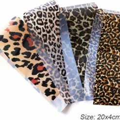 EPIN | Panter Print Nagel Stickers | Nagel Folie | 4 Verschillende Panter Print Vellen | Exclusief Lijm | 4 Vel | 20x4 CM