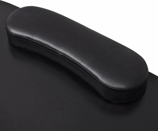 VidaXL Manicuretafel Inklapbaar Met Wieltjes Zwart 3 VidaXL Manicuretafel Inklapbaar Met Wieltjes Zwart - Afbeelding 3