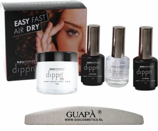 GUAP?? GUAP Acryl Nagels Dip Poeder Starterskit | Dip Powder | Dipping Acryl Poeder | Clear 1 GUAP?? GUAP Acryl Nagels Dip Poeder Starterskit | Dip Powder | Dipping Acryl Poeder | Clear