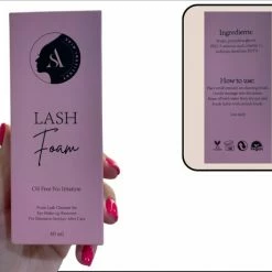 AE Beauty - *NEW Lash Foam Shampoo 60ML Complete Set - OLIEVRIJ - Wimper Extentions - Wimperlifting - Make-up Reiniger- Inbegrepen Applicator + WimperborstelCleanser -Givenchy-winkel 550x460 2