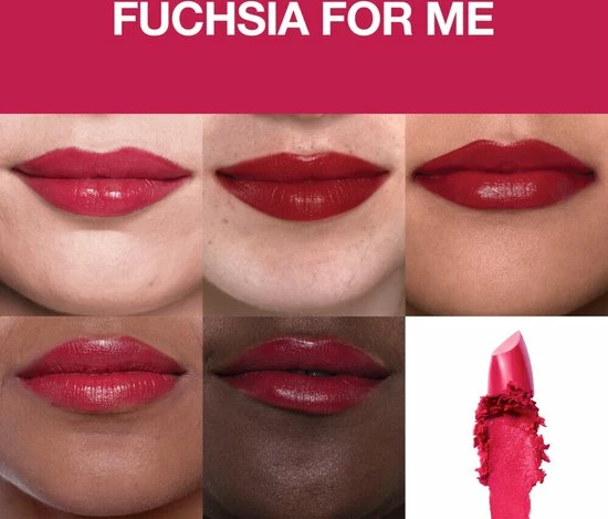 Maybelline Color Sensational Made For All Lippenstift - 379 Fuchsia For Me - Roze - Glanzend 5 Maybelline Color Sensational Made For All Lippenstift - 379 Fuchsia For Me - Roze - Glanzend - Afbeelding 5