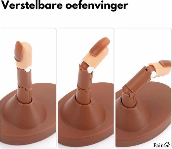 Fain Oefenhand Voor Nagels Nail Trainer Vinger All-in-1 Set Incl. 80 Kunstnagels Nail Art Nagel Set Nail Trainer Hand 10 Fain Oefenhand Voor Nagels Nail Trainer Vinger All-in-1 Set Incl. 80 Kunstnagels Nail Art Nagel Set Nail Trainer Hand - Afbeelding 10