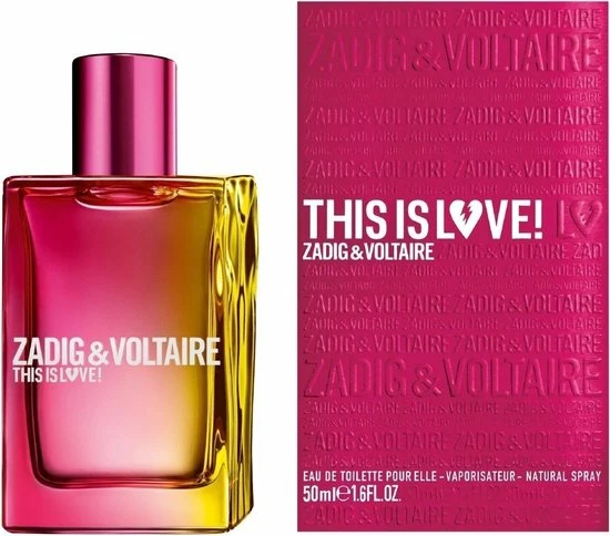 Zadig & Voltaire This Is Love! 50 Ml - Eau De Parfum - Damesparfum 10 Zadig & Voltaire This Is Love! 50 Ml - Eau De Parfum - Damesparfum - Afbeelding 10