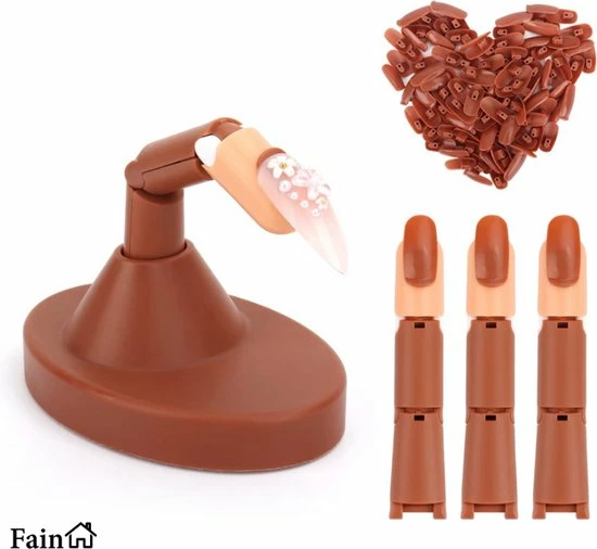 Fain Oefenhand Voor Nagels Nail Trainer Vinger All-in-1 Set Incl. 80 Kunstnagels Nail Art Nagel Set Nail Trainer Hand 13 Fain Oefenhand Voor Nagels Nail Trainer Vinger All-in-1 Set Incl. 80 Kunstnagels Nail Art Nagel Set Nail Trainer Hand - Afbeelding 13