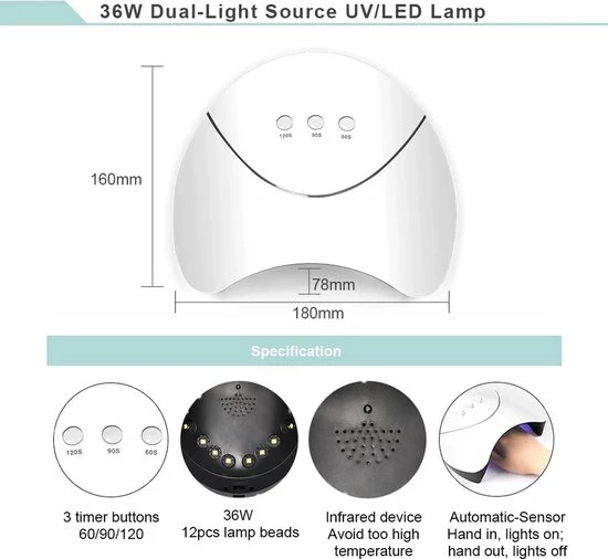 Coscelia Polygel Kit- Polygel Nagels- Polygel Starter Set- 1x36W LED Nagel Droger Lamp 6x15ML Poly Gel 1 X Top Coat 1 X Base Coat 6x5ML UV Gel 1 X Dual End Nail Borstel 1x50Pcs Clear Quick Building Mold Tips 1x30ML Cleanser Plus 1 X Nagelvijl 1x6-Man 3 Coscelia Polygel Kit- Polygel Nagels- Polygel Starter Set- 1x36W LED Nagel Droger Lamp 6x15ML Poly Gel 1 X Top Coat 1 X Base Coat 6x5ML UV Gel 1 X Dual End Nail Borstel 1x50Pcs Clear Quick Building Mold Tips 1x30ML Cleanser Plus 1 X Nagelvijl 1x6-Man - Afbeelding 3