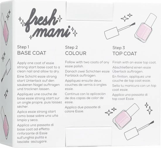 Essie Fresh Mani Nagellak Geschenkset - Base Coat, Rode Nagellak En Top Coat - 3 X 5 Ml 3 Essie Fresh Mani Nagellak Geschenkset - Base Coat, Rode Nagellak En Top Coat - 3 X 5 Ml - Afbeelding 3