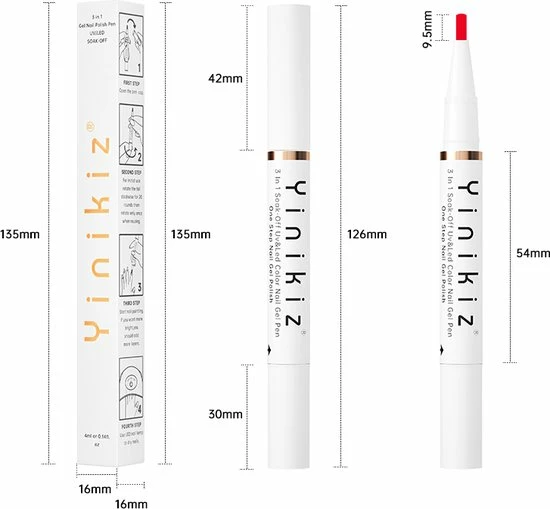 Royala 02. Gellak One Step Gel Polish Pen - 2 Kleuren /Pennen - Incl. Mini UV Lamp - GEEN Base Of Top Coat Nodig - Gel Nagellak Kit - Nepnagels - Gel Nagellak 7 Royala 02. Gellak One Step Gel Polish Pen - 2 Kleuren /Pennen - Incl. Mini UV Lamp - GEEN Base Of Top Coat Nodig - Gel Nagellak Kit - Nepnagels - Gel Nagellak - Afbeelding 7