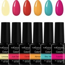 MEANAIL®PARIS Méanail - Gellak - Cruelty Free- 6 X 8ml - Gel Nagellak - Summer Vibes