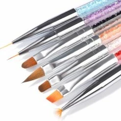 Twinza Acrylpenselen- 7 Stuks - Nagel Decoratie - Acrylnagels - Arcyl Penselen - Acryl - Nagels - Polygel - Penselen - Nagellak - Gelnagels - Gereedschap - Nagelstyliste - Gellak - Nagelgereedschap - Schoencadeautje