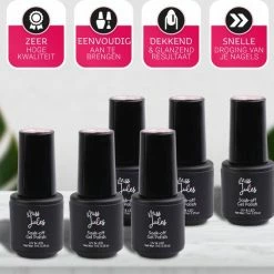 Miss Jules - 6-Delige Gellak Starterspakket - Nagellak - Kleur Roze & Glitter - Glanzend & Dekkend Resultaat -Givenchy-winkel 550x521 15