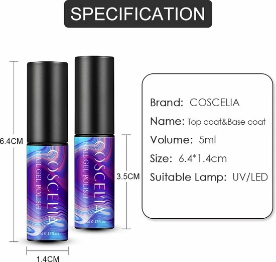 Royala M4X. - Gellak Starterspakket 15 Kleuren - Topcoat Basecoat - Gelpolish Set - Gellak - Gellak Set - UV LED Lamp 36W - Manicure - Nagellak - Nail Art - 15 Kleuren Gel Polish - Nagellakset - Gellakset 8 Royala M4X. - Gellak Starterspakket 15 Kleuren - Topcoat Basecoat - Gelpolish Set - Gellak - Gellak Set - UV LED Lamp 36W - Manicure - Nagellak - Nail Art - 15 Kleuren Gel Polish - Nagellakset - Gellakset - Afbeelding 8