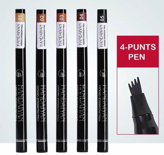 Handaiyan Wenkbrauw Microblade Pen - Tattoo - ZWART 05 - Watervaste Microblading Wenkbrauwpen - Eyebrow Tattoo Pen - Make Up - Microblading - 4 Punts Pen 5 Handaiyan Wenkbrauw Microblade Pen - Tattoo - ZWART 05 - Watervaste Microblading Wenkbrauwpen - Eyebrow Tattoo Pen - Make Up - Microblading - 4 Punts Pen - Afbeelding 5