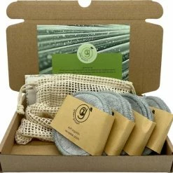 CRYTIVE 16 Stuks XL Herbruikbare Wattenschijfjes - Herbruikbare Wattenschijfjes - Wasbare Zachte Wattenschijfjes - Duurzame & Biologische Wattenschijfjes + Gratis Zak