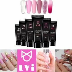 Elvi Polygel Starterskit - Complete Set Inc. USB UV/Led Mini Lamp-Nagelverlenging- Polygel 6 X 15g Perfecte Kleuren Roze - Polyacryl UV Nagellak-Quick Extension Temperature Color Changing UV Gel Pink 30 Elvi Polygel Starterskit - Complete Set Inc. USB UV/Led Mini Lamp-Nagelverlenging- Polygel 6 X 15g Perfecte Kleuren Roze - Polyacryl UV Nagellak-Quick Extension Temperature Color Changing UV Gel Pink -Givenchy-winkel 550x525