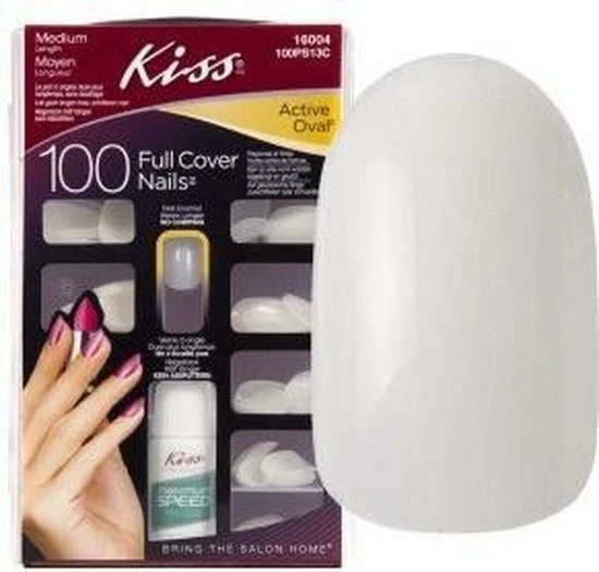 Kiss Nagel&lijm Active Oval 100 St 1 Kiss Nagel&lijm Active Oval 100 St