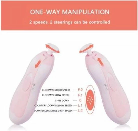 Merkloos Nagelvijl Set - Nagel Vijl Set - Electrische Baby Nagel Vijl - Veilig Nagels Verzorgen Met LED Licht For Baby, Peuter, Kinderen En Volwassenen - Met 6 Verschillende Vijlen En Verstelbare Snelheden 4 Merkloos Nagelvijl Set - Nagel Vijl Set - Electrische Baby Nagel Vijl - Veilig Nagels Verzorgen Met LED Licht For Baby, Peuter, Kinderen En Volwassenen - Met 6 Verschillende Vijlen En Verstelbare Snelheden - Afbeelding 4